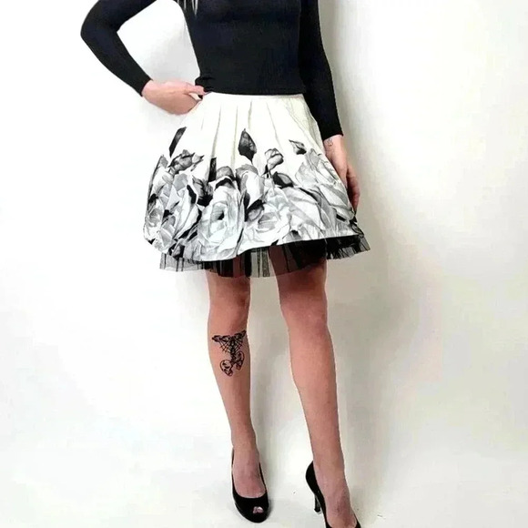 F21 Pleated Tulle Skirt - S - Picture 5 of 6